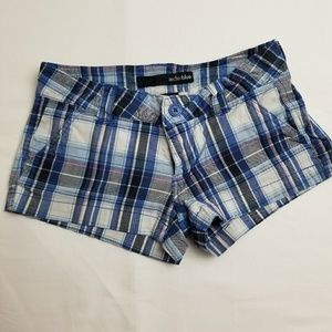 Anchor blue blue plaid shorts size 1